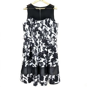 Floral Mesh Tulle Sweetheart Neckline Dress A20